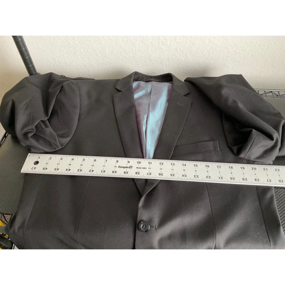 Vitali Mens Black Two Button Blazer Suit Jacket G1235-COLBY‎ Size 42L